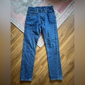501 Levi Jeans 
Size 25
Waist and inseam pictured.